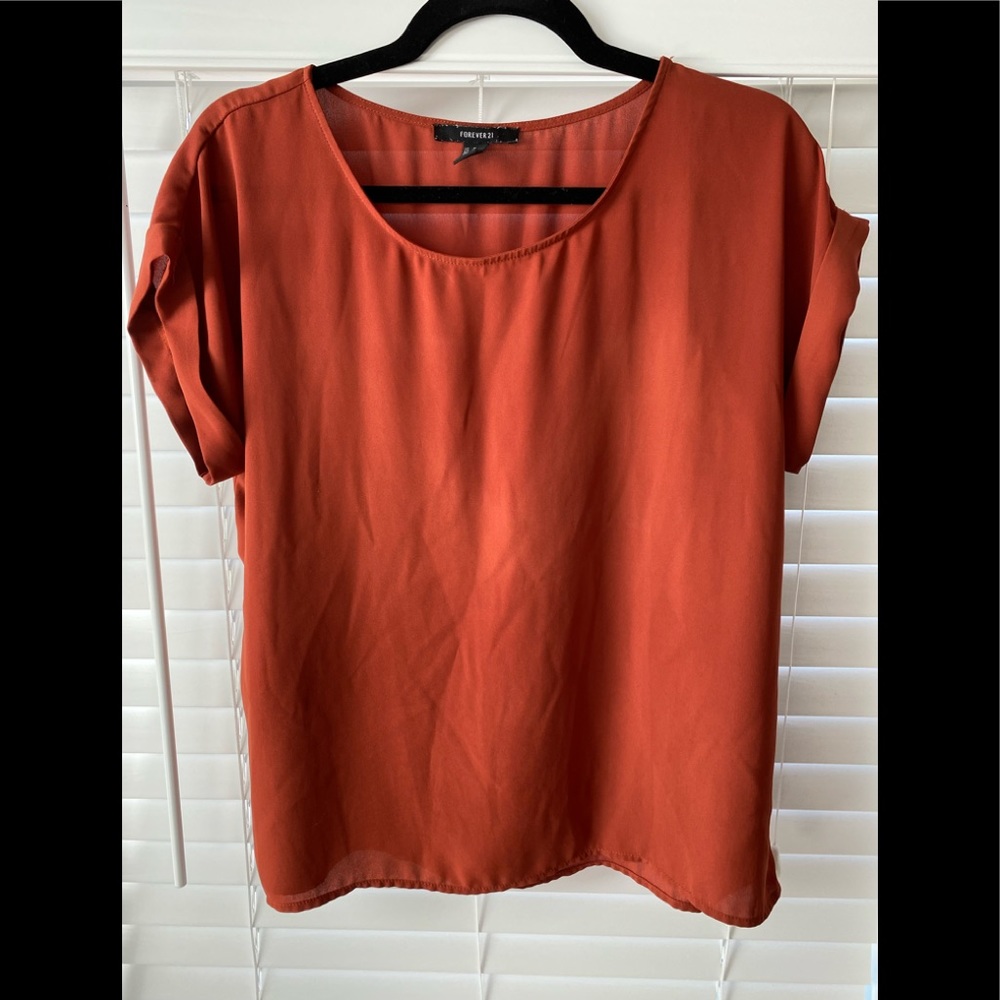 Dark Orange Blouse